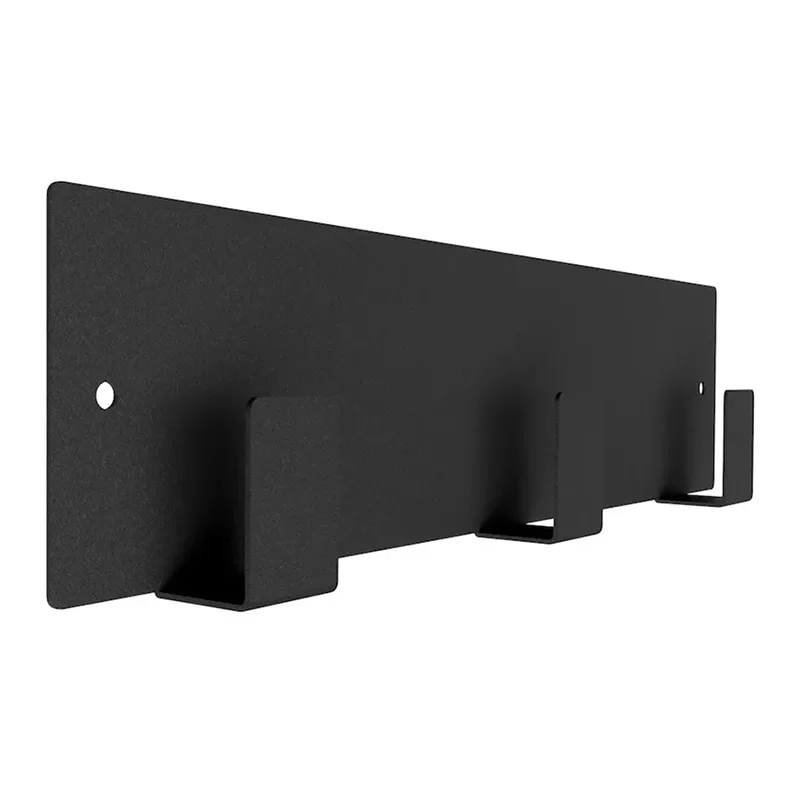 Черная металлическая кухонная вешалка